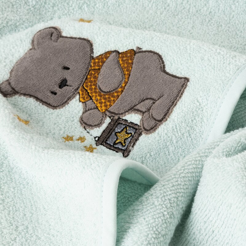 RĘCZNIK DZIECIĘCY BABY62 100 X 100 CM JASNOMIĘTOWY