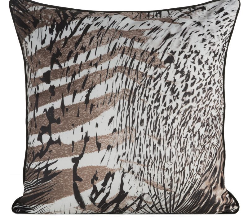 Poszewka Eva brązowa 60 x 60 cm – doda charakteru wnętrzu