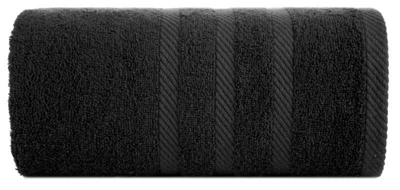 Ręcznik Milo czarny 70 x 140 cm – miękki i chłonny
