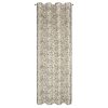 Zasłona gotowa Lucina naturalna 140 x 250 cm – z botanicznym wzorem