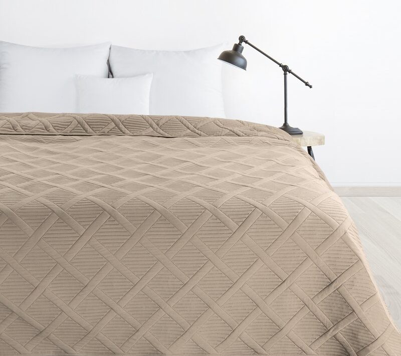Narzuta D91 ALARA5 beżowa 200 X 220 cm – pikowana hot press