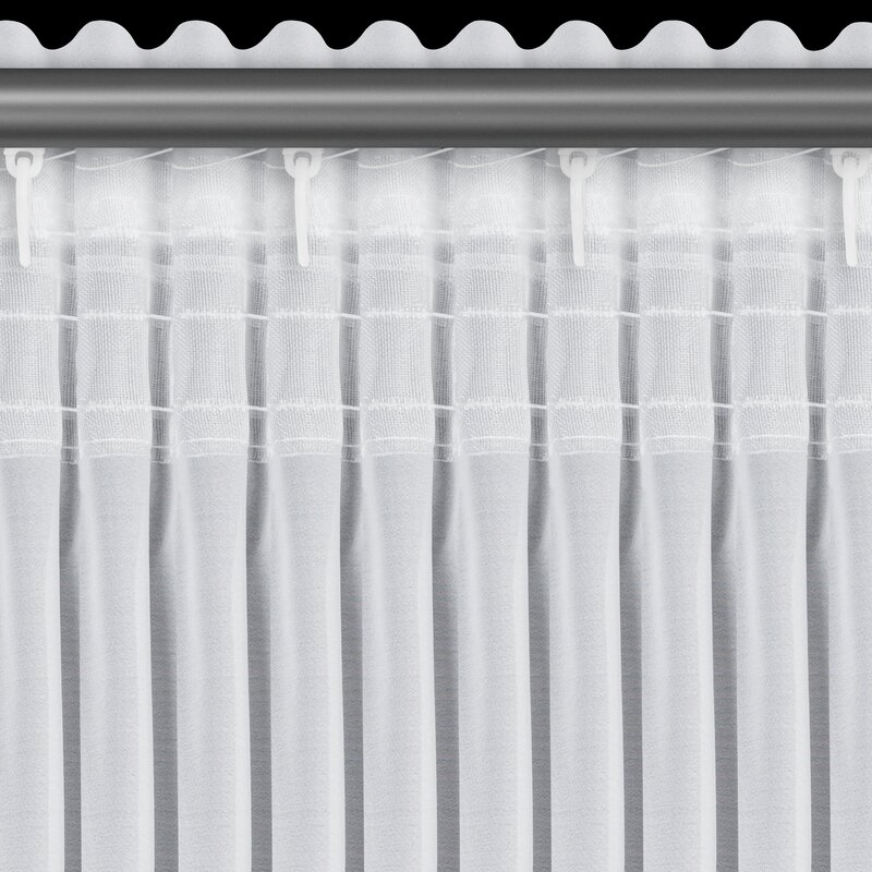 Firana gotowa biała 140 x 270 cm – rozprasza światło