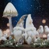 Ozdoba świąteczna biała 10 x 6 x 10 cm – piękna dekoracja