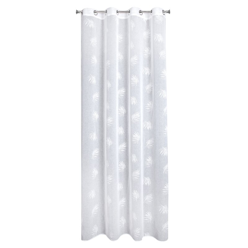 Zasłona gotowa Jessi biała 140 x 260 cm – rozjaśnia wnętrze