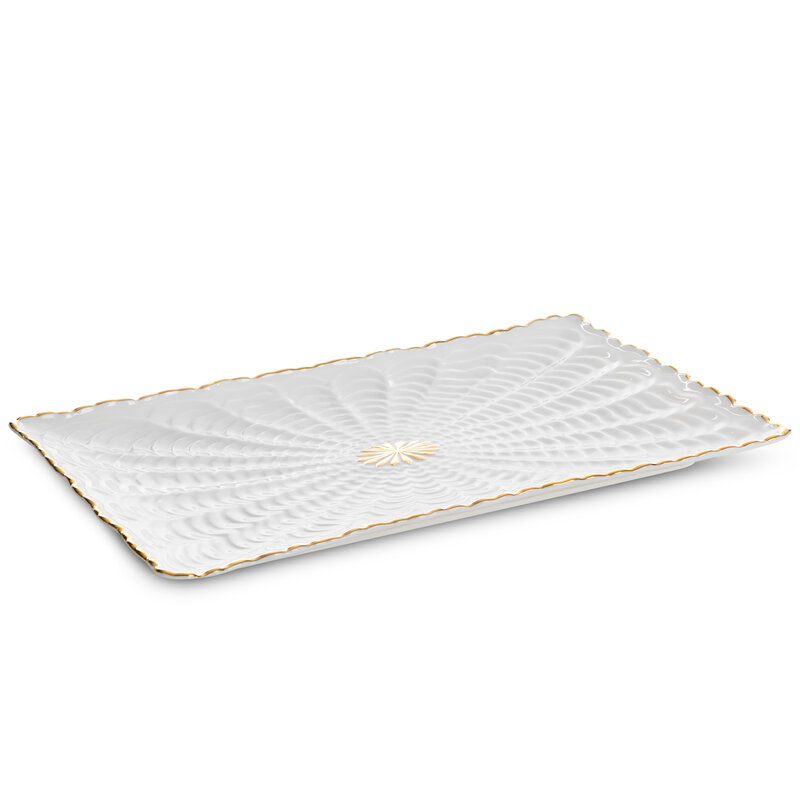 Patera ceramiczna Gaia kremowa 32 X 19 X 3 – na owoce i dekoracje