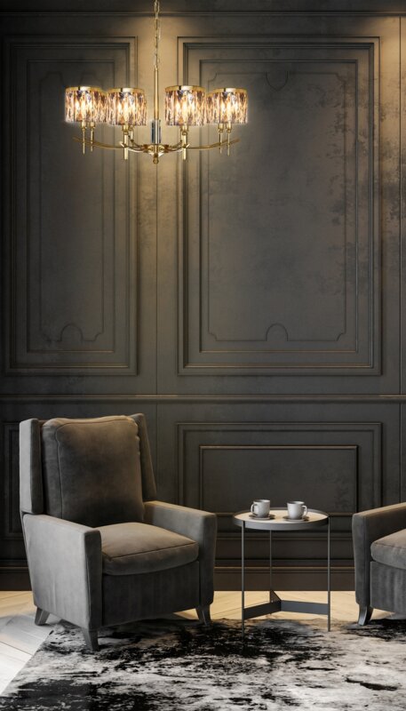 LAMPA KRYSTAL (2) O 75 X 150 CM TRANSPARENTNY