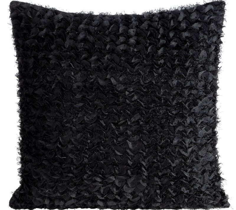 Poszewka dekoracyjna Tiffany czarna 45 x 45 cm – doda szyku sofie