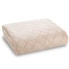 Narzuta Velvet beżowa 200 x 220 cm – dodaje przytulności