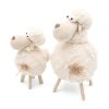 Figurka owcy wielkanocnej kremowa 17x20x32 cm – doda uroku wnętrzu