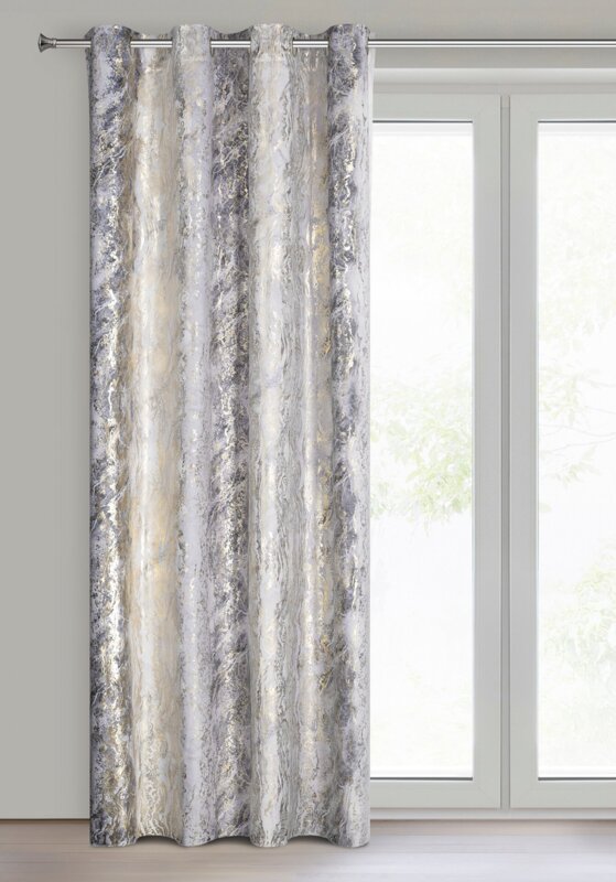 Zasłona gotowa SOFI srebrna 135 x 250 cm – doda blasku wnętrzu