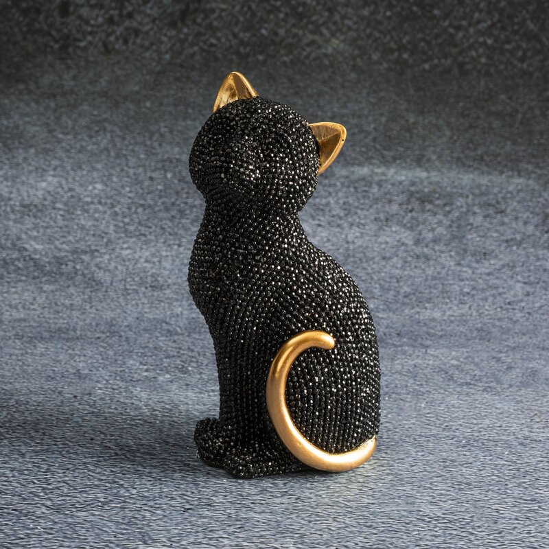 Figurka ceramiczna Eldo czarna 6 x 7 x 15 cm – idealna na prezent