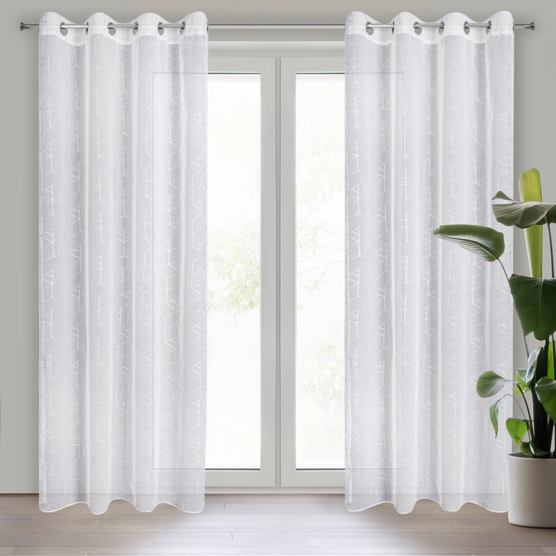 Firana gotowa Elsi biała 140 x 250 cm – rozświetla wnętrze