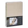 Prześcieradło dżersejowe z gumką JERS4 beżowe 140 X 200 X 30 cm – miękkie i elastyczne