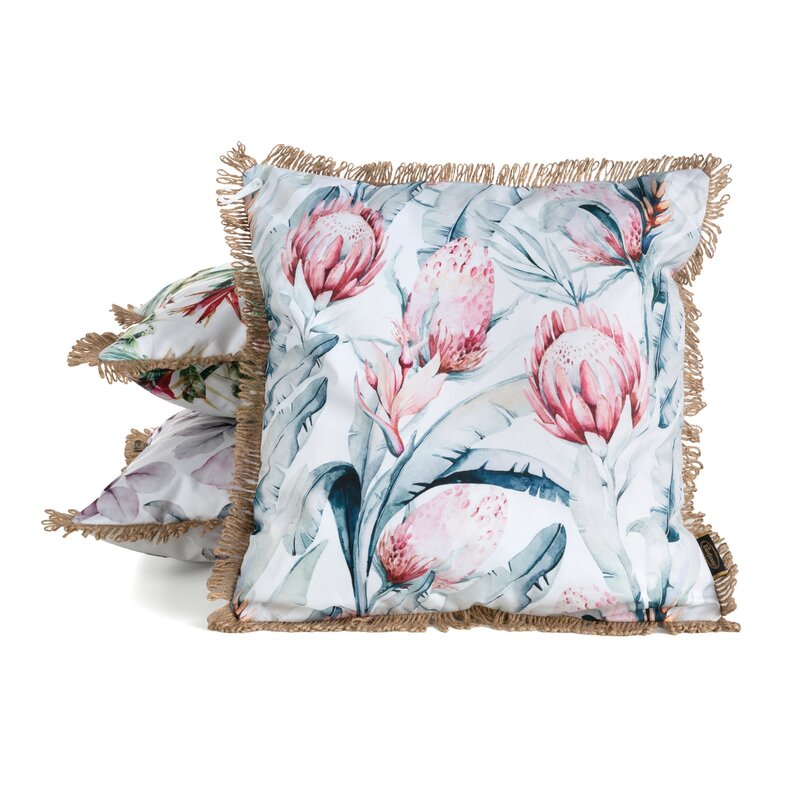 Poszewka Garden biała 45 x 45 cm – doda uroku wnętrzu