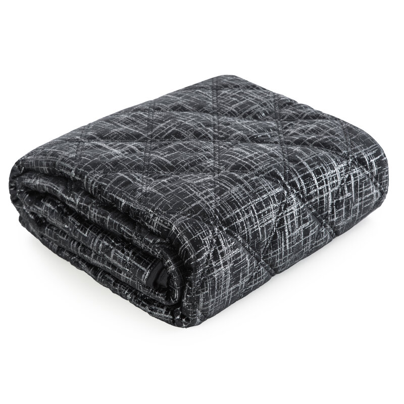 Narzuta Velvet czarna 200 x 220 cm – dodaje przytulności