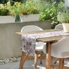 Bieżnik GARDEN biały 40 X 140 CM – idealny na taras i do jadalni