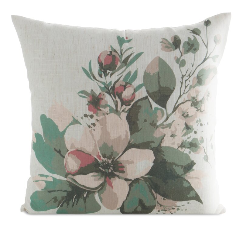 Poszewka dekoracyjna len biała 45x45 cm – imitacja naturalnego lnu