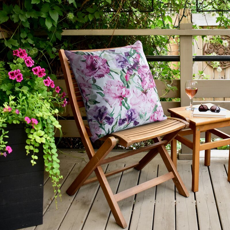 Poszewka Garden różowa 45 x 45 cm – wprowadza świeżość
