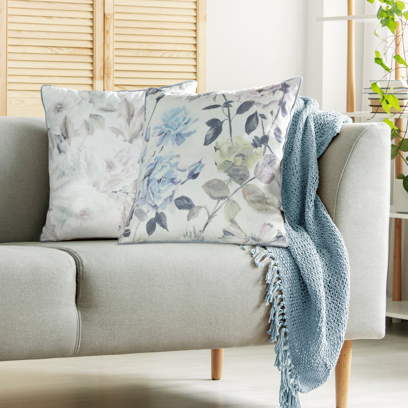 Poszewka velvet kremowa 45 x 45 cm – doda uroku wnętrzu