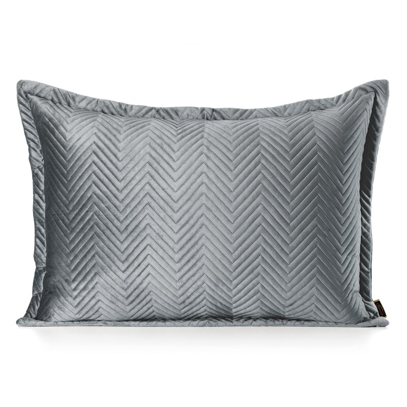 Poszewka velvet Sofia grafitowa 50 x 70 cm – dodaje przytulności