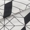 Pościel z mikrofibry D91 Geo 01 kremowa 160 X 200 CM – geometryczny wzór