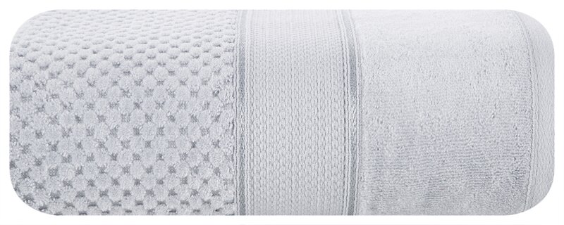 Ręcznik welurowy Jessi srebrny 70 x 140 cm – miękki i chłonny