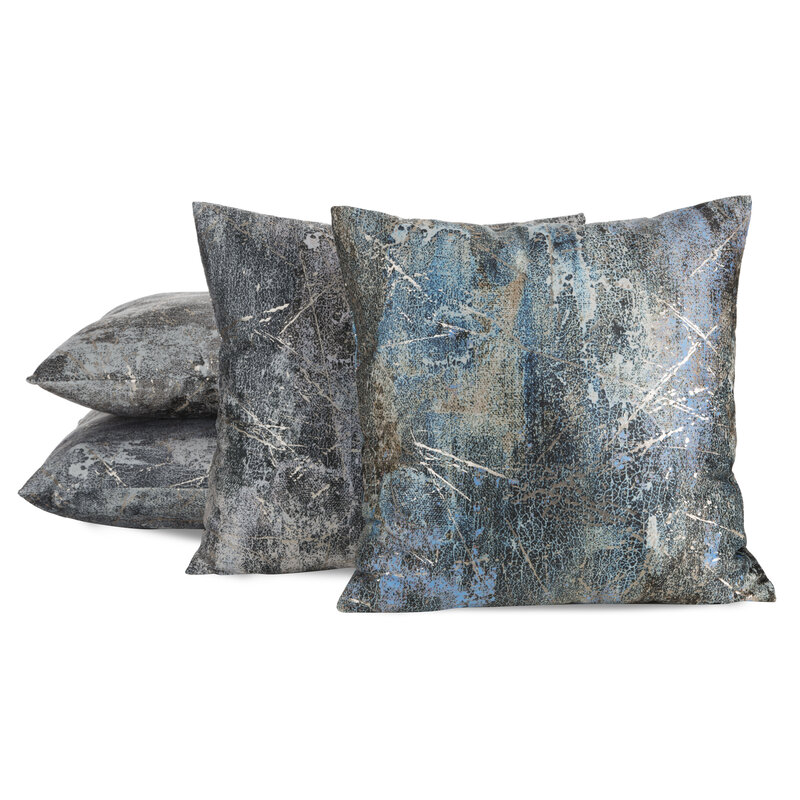 Poszewka Ester srebrna 45 x 45 cm – wprowadza blask