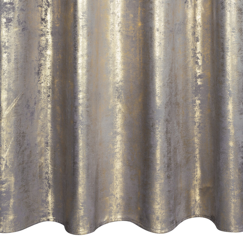 Zasłona gotowa Renia stalowa 140 x 250 cm – zaciemnia pomieszczenie