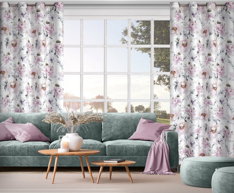 Zasłona gotowa Roselin biały 140 x 250 cm – wprowadza świeżość