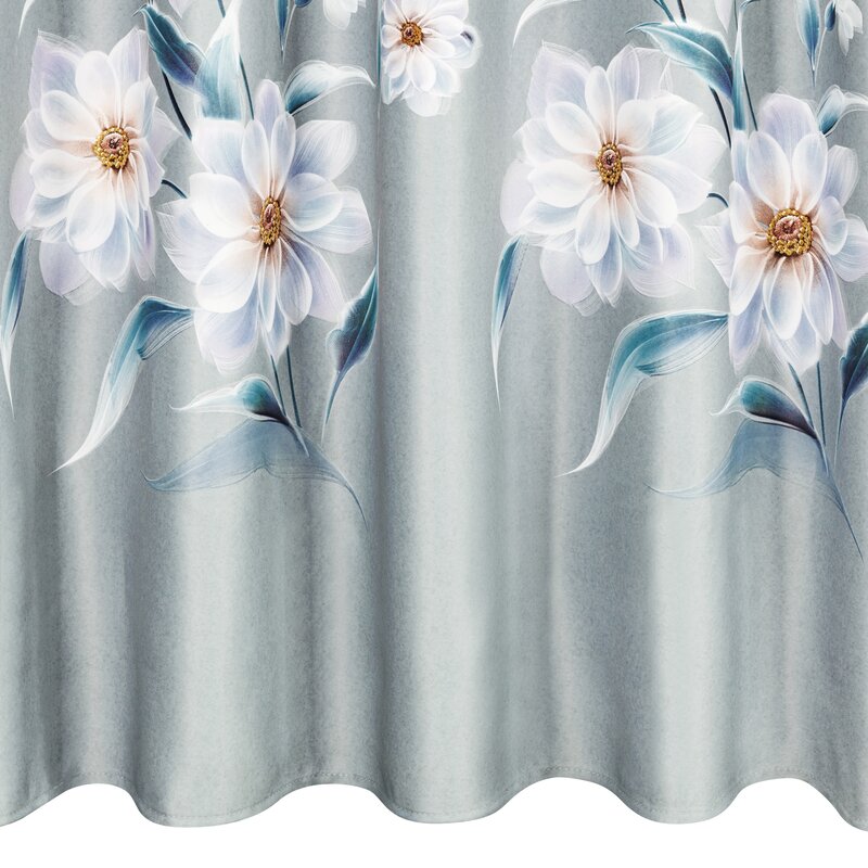 Zasłona gotowa Nila srebrna 140 x 270 cm – wprowadza świeżość
