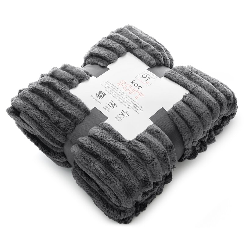 Koc D91 SOFT stalowy 150 X 200 CM – miękki i ciepły