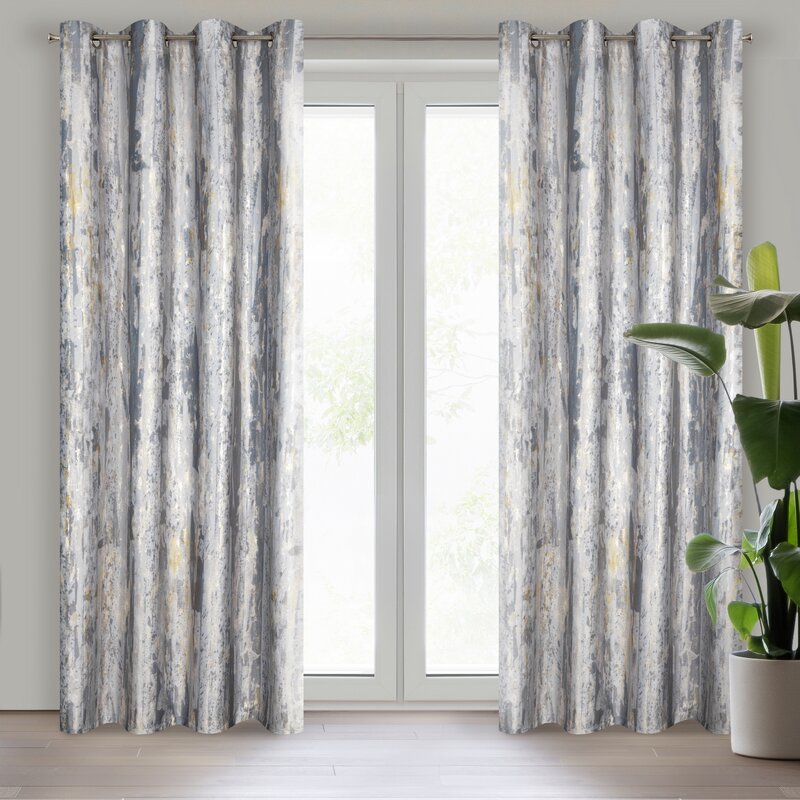 Zasłona gotowa Grace szara 140 x 250 cm – zaciemniająca i stylowa