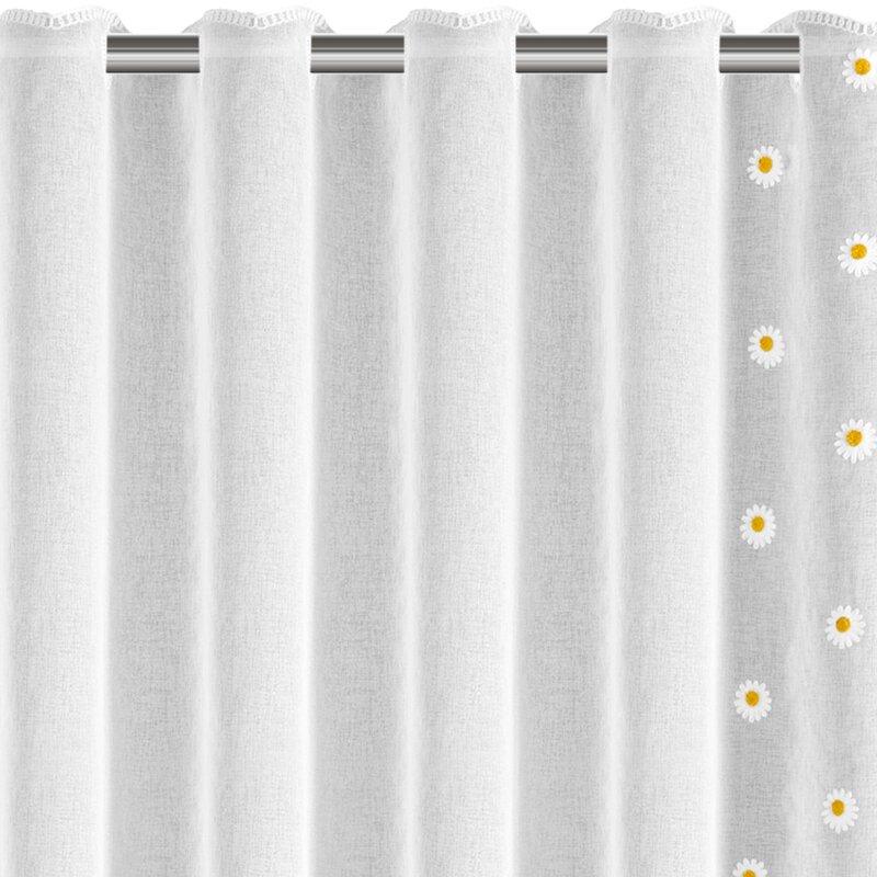 Firana gotowa Bellis biała 140 x 180 cm – rozprasza światło