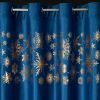 ZASŁONA ŚWIATECZNA ASTRA 140 X 250 CM GRANATOWY