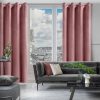 Zasłona gotowa D91 pudrowy róż 140 x 250 cm – zaciemniająca i miękka