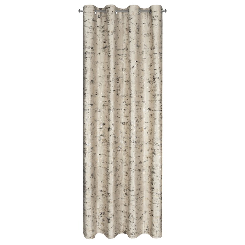 Zasłona gotowa Tami beżowa 140 X 250 cm – miękki welwet, subtelny blask
