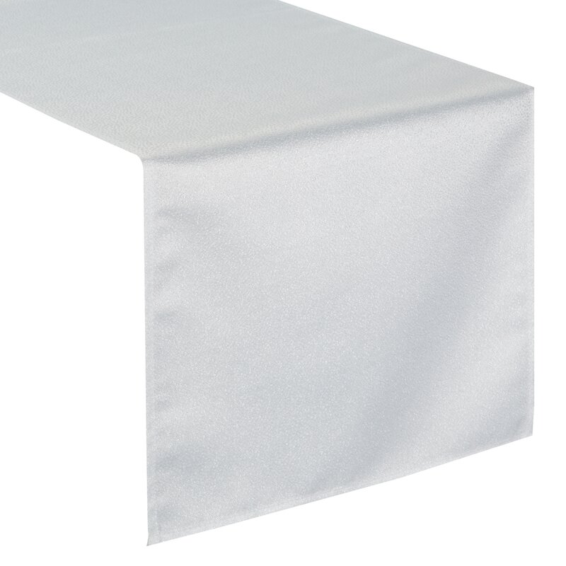 Obrus Edna biały 40 X 140 CM – z subtelnym blaskiem