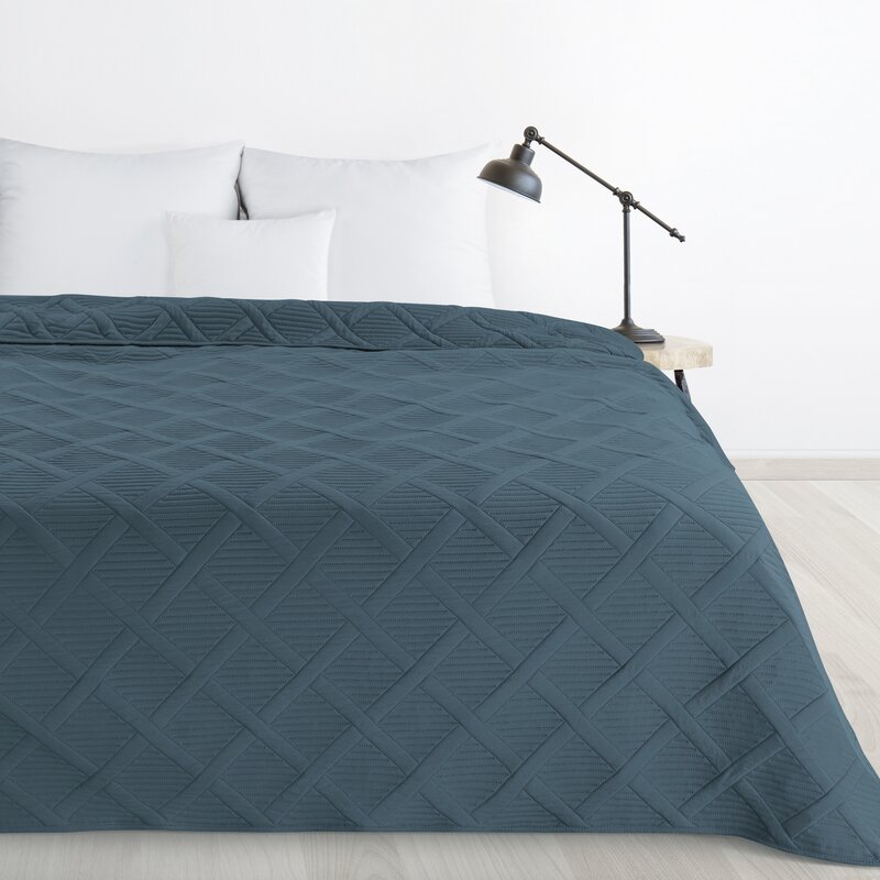 Narzuta microfibra Alara5 turkusowa 170 x 210 cm – ochrona pościeli