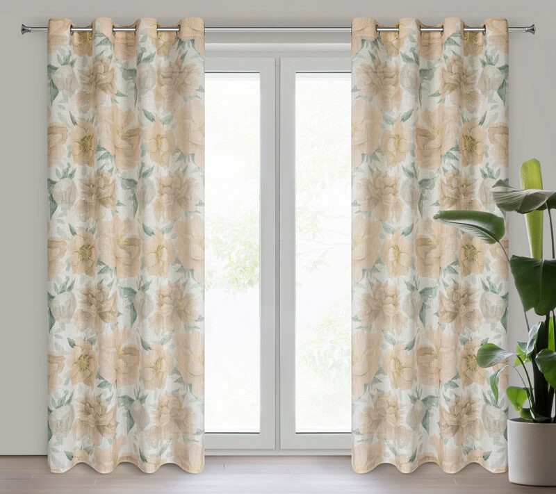 Zasłona gotowa Karla naturalna 140 x 250 cm – zaciemniająca i stylowa