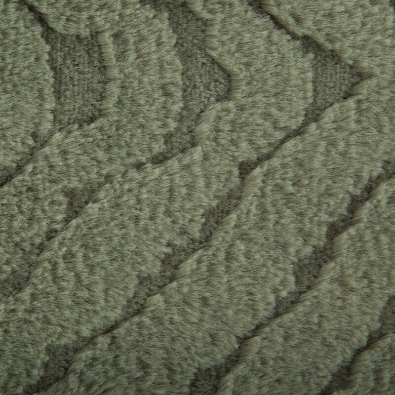 Koc Kate oliwkowy 150 x 200 cm – puszysty i ciepły