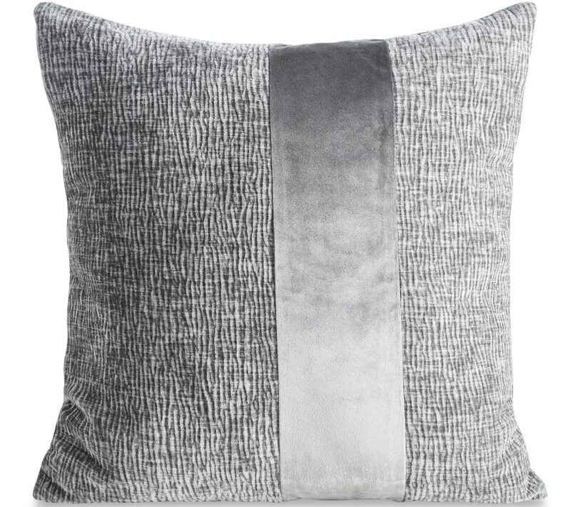 Poszewka dekoracyjna Carla 03 stalowa 45 x 45 cm – wprowadzi nowoczesny styl