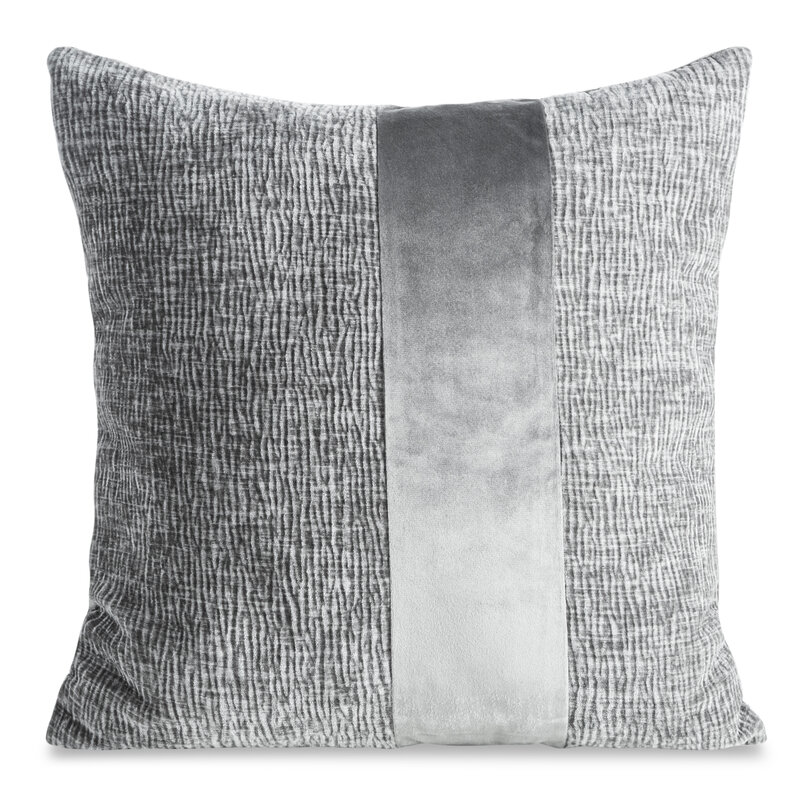 Poszewka dekoracyjna Carla 03 stalowa 45 x 45 cm – wprowadzi nowoczesny styl