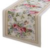Obrus gobelinowy kwiatowy naturalny 45x140 cm – doda szyku jadalni