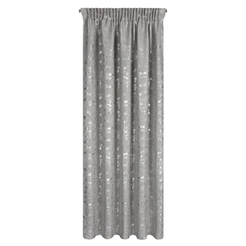 Zasłona gotowa Ines srebrna 140 x 270 cm – rozprasza światło