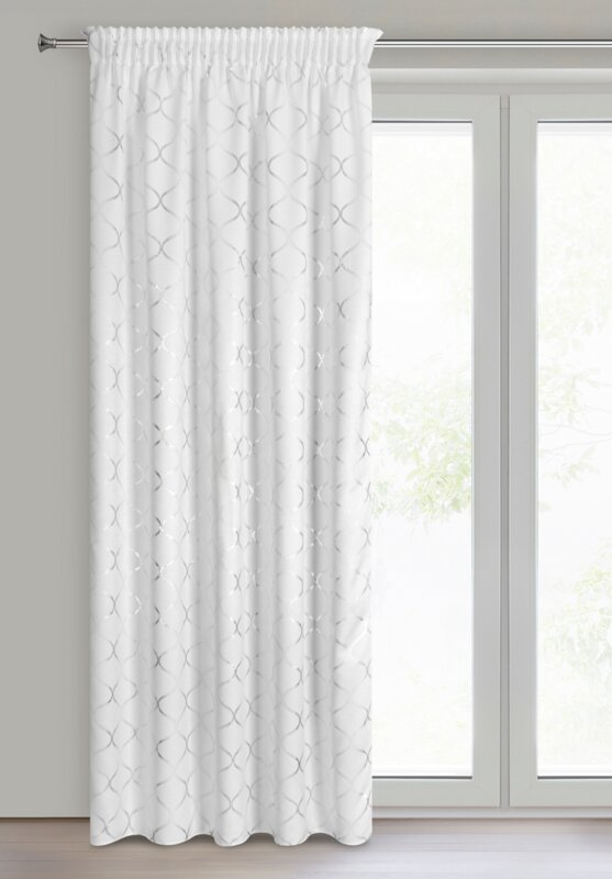 Zasłona gotowa Mili biały 140 x 270 cm – zaciemnia pomieszczenie