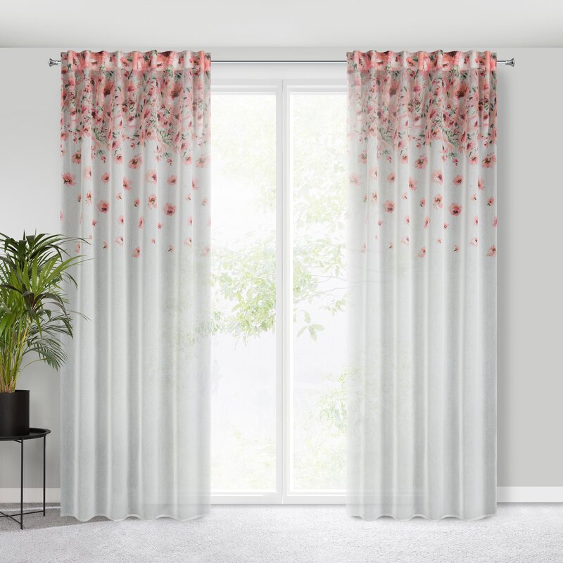 Zasłona gotowa Oliwia biała 140 x 270 cm – rozprasza światło