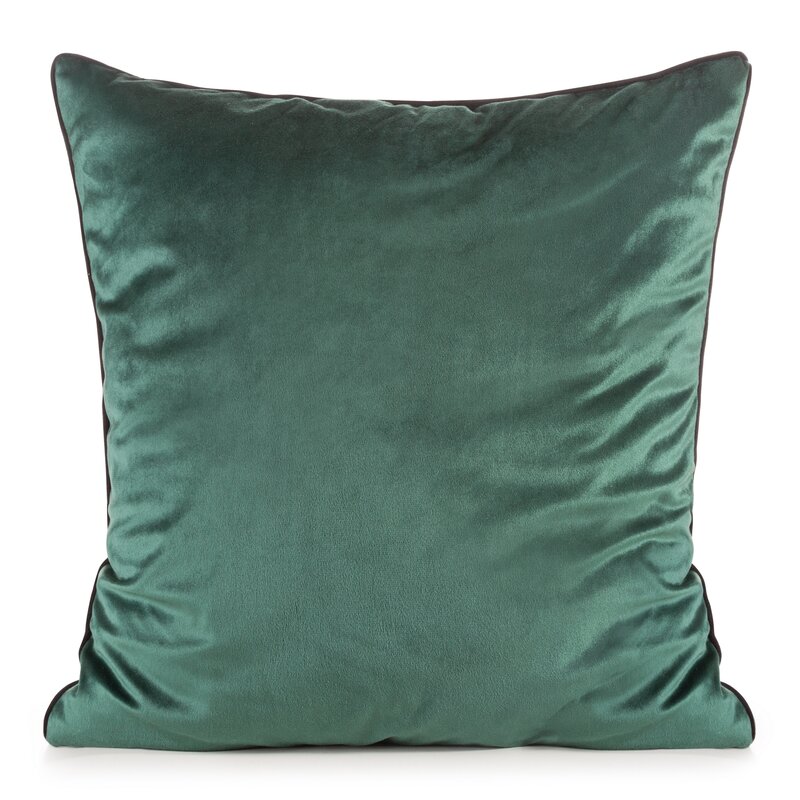 Poszewka welwetowa Gaja 2 ciemnozielona 45 X 45 CM – miękka w dotyku