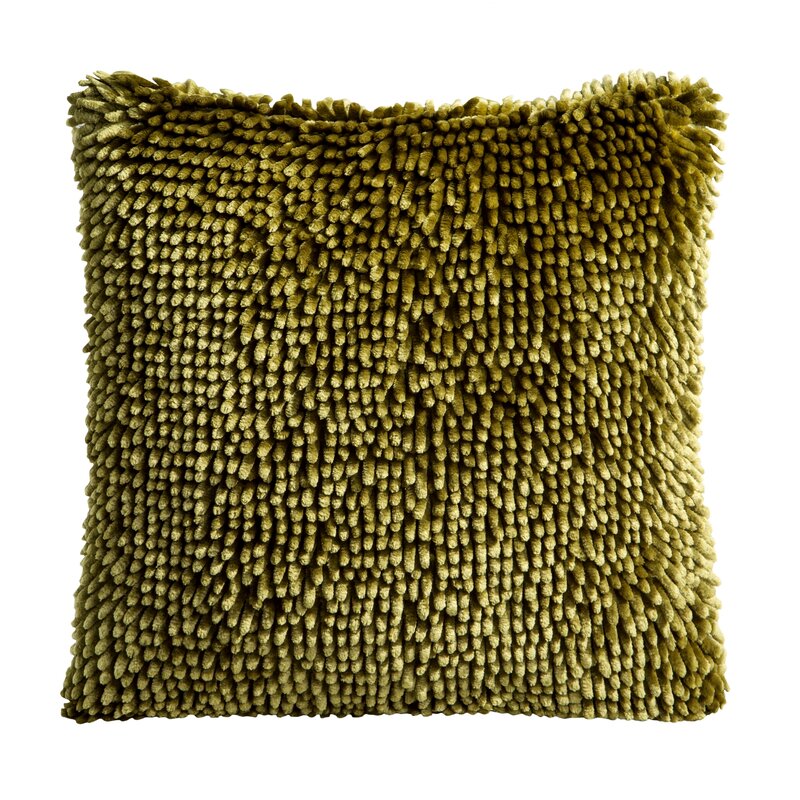 Poszewka Shaggy ciemnooliwkowa 40 x 40 cm – doda przytulności