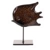 SZKLANA FIGURKA DEKORACYJNA GRETA (01) 16 X 6 X 21 CM BRĄZOWY CS/GRETA/FIG/01 16X6X21 CZAR+BRĄZ