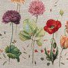 Obrus gobelinowy polne kwiaty szarobeżowy 45x140 cm – doda uroku Twojemu stołowi